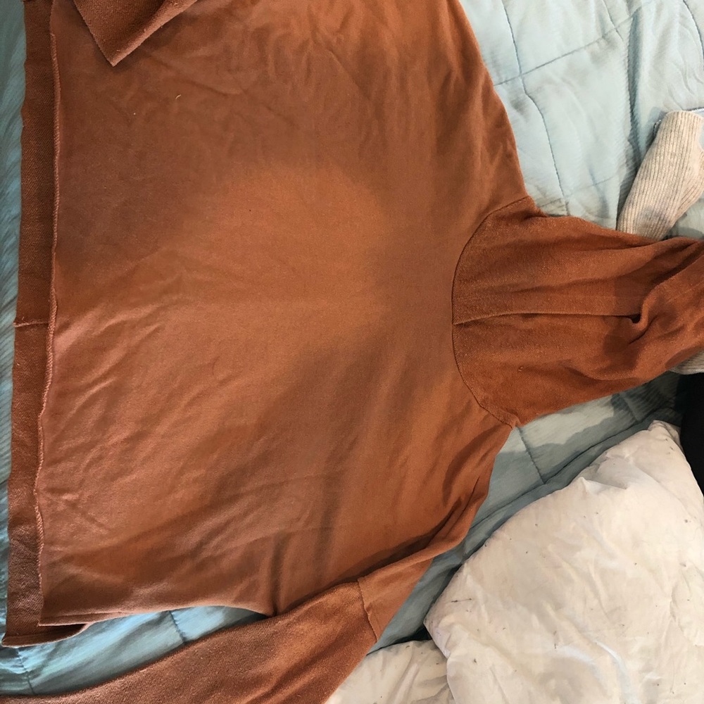 Burnt Orange Forever 21 Hoodie